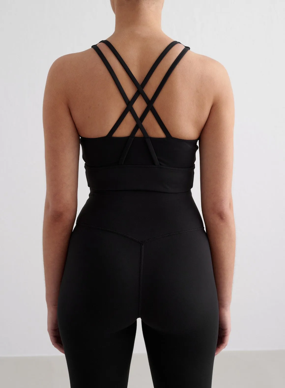 Black Sense Sports Bra sold by Aimn product image thumbnail 2