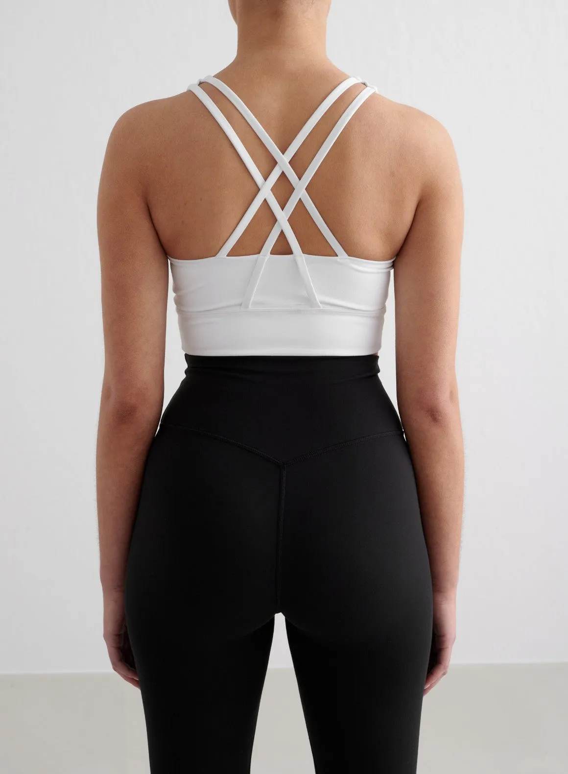 White Sense Sports Bra sold by Aimn
