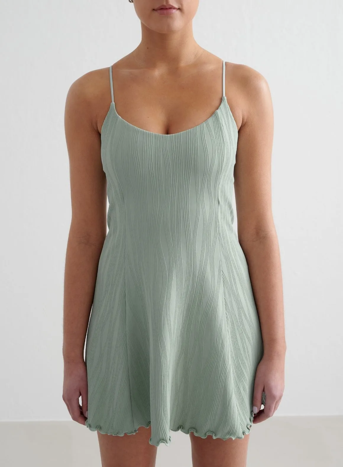 Aqua Tulip Dress sold by Aimn product image thumbnail 3