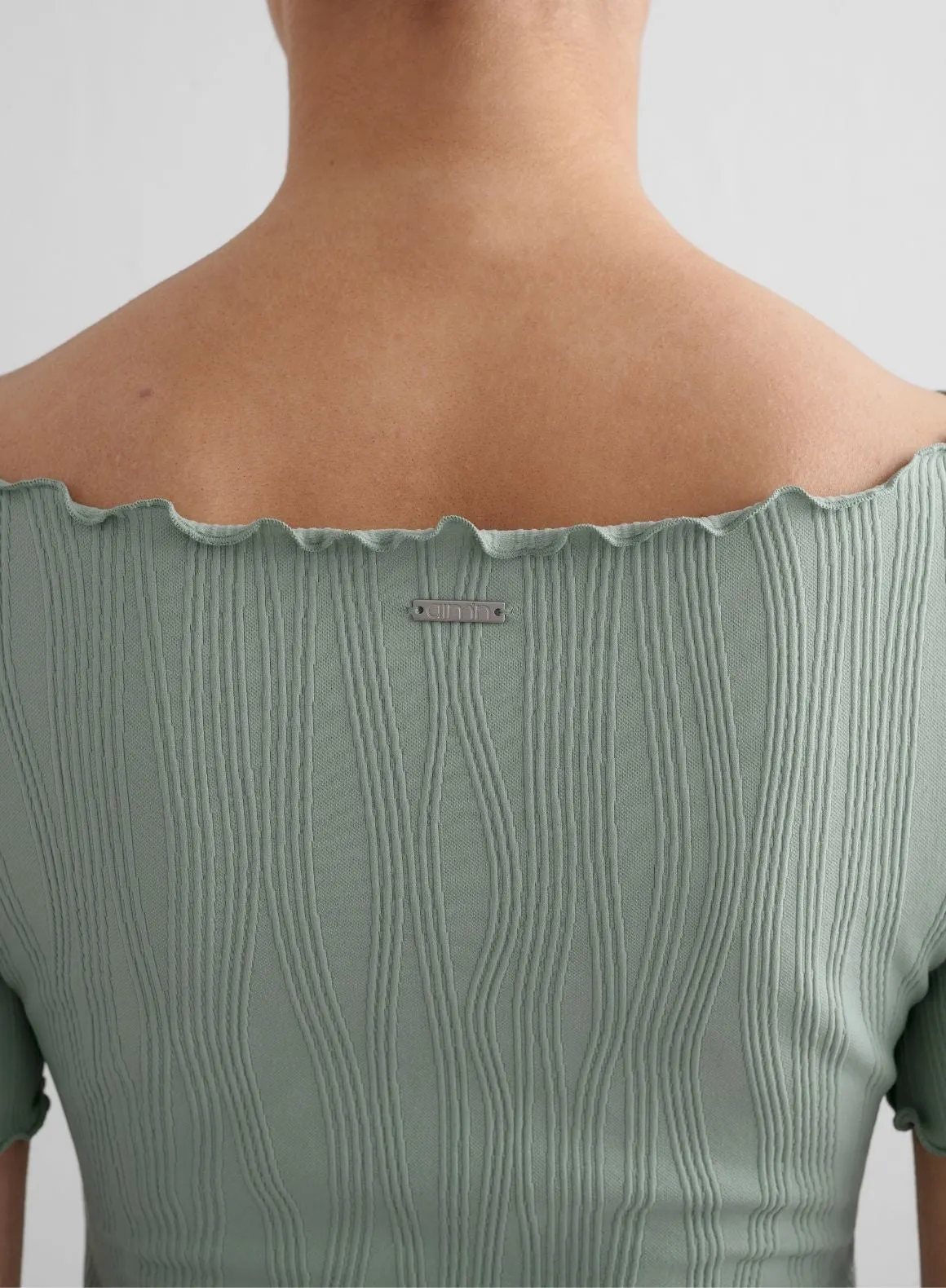 Aqua Tulip Short Sleeve Top sold by Aimn product image thumbnail 5