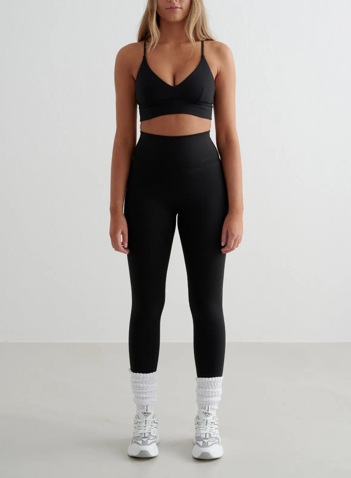 Black Sense Tights & Strap Bra Set sold by Aimn