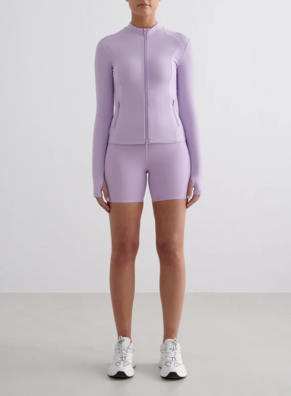 Blossom Sense Midi Biker Shorts & Zip Jacket Set sold by Aimn