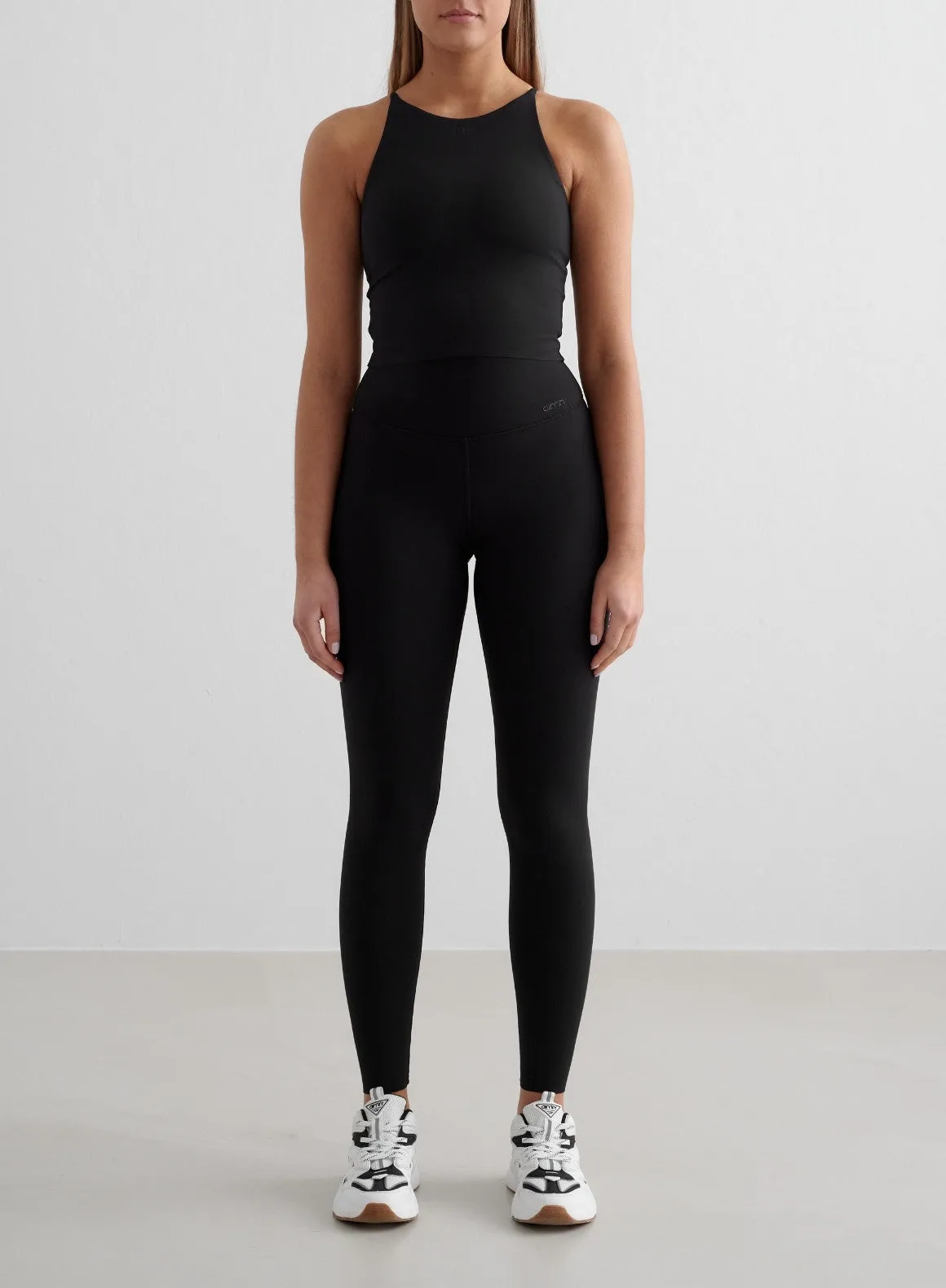 Black Sense Tights & Halter Bralette Set sold by Aimn