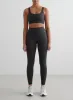 Shadow Grey Ribbed Seamless Tights & Bra Set sold by Aimn