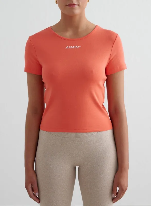 Tangerine Stretch T-shirt sold by Aimn