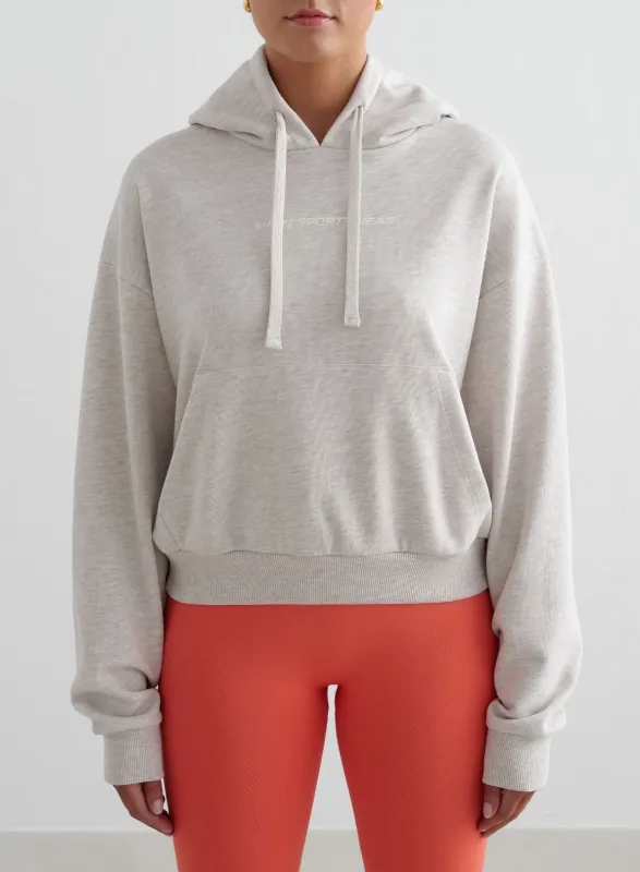 Beige Melange Chunky Terry Hood sold by Aimn