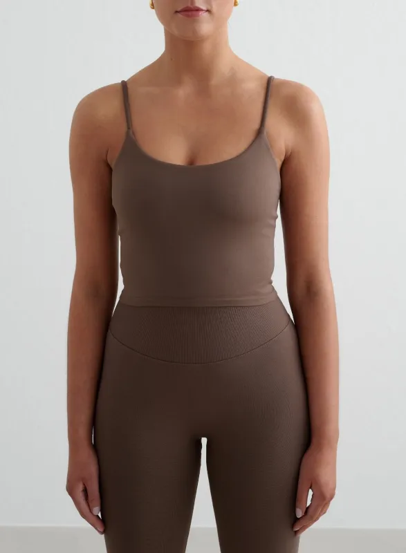 Macchiato Shape Seamless Strap Singlet sold by Aimn