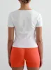 Tangerine Shape Seamless Hotpants & White Stretch T-Shirt Set sold by Aimn