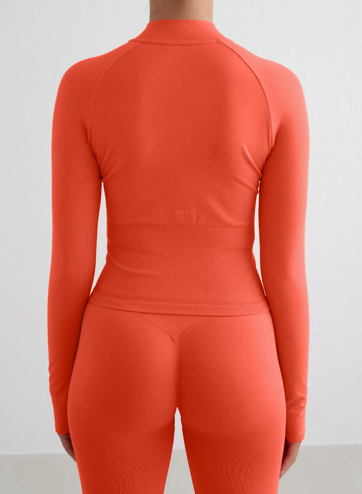Tangerine Shape Seamless Tights & Zip Jacket Set sold by Aimn product image thumbnail 4