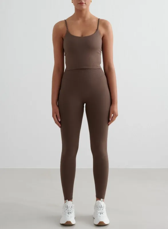 Macchiato Shape Seamless Tights & Strap Singlet Set sold by Aimn