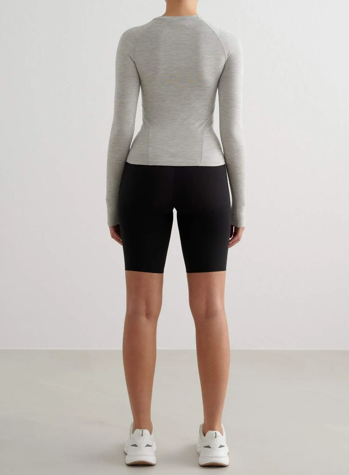 Grey Melange Soft Basic Long Sleeve sold by Aimn product image thumbnail 4