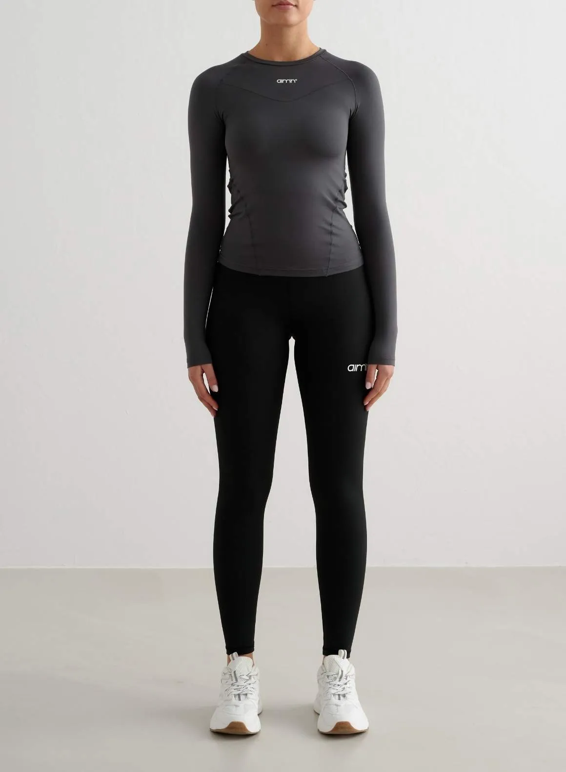 Shadow Grey Soft Basic Long Sleeve sold by Aimn product image thumbnail 3