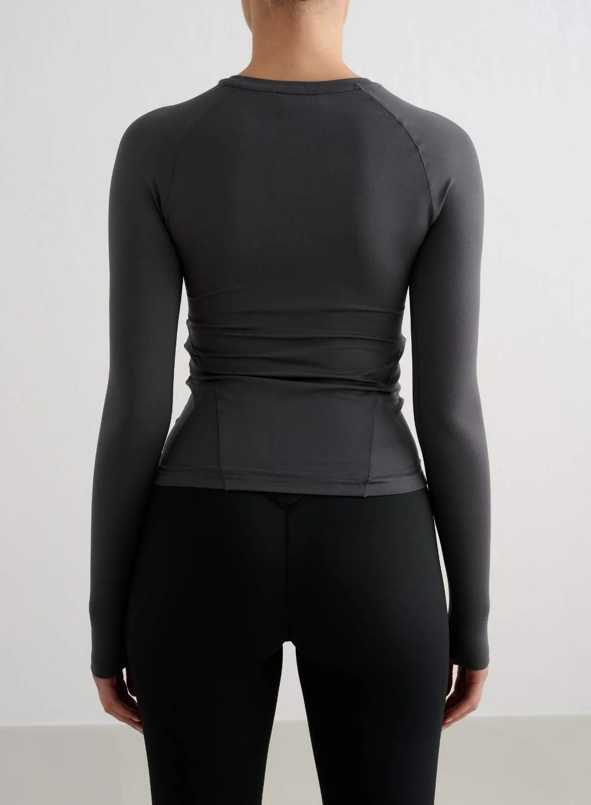 Shadow Grey Soft Basic Long Sleeve sold by Aimn product image thumbnail 2