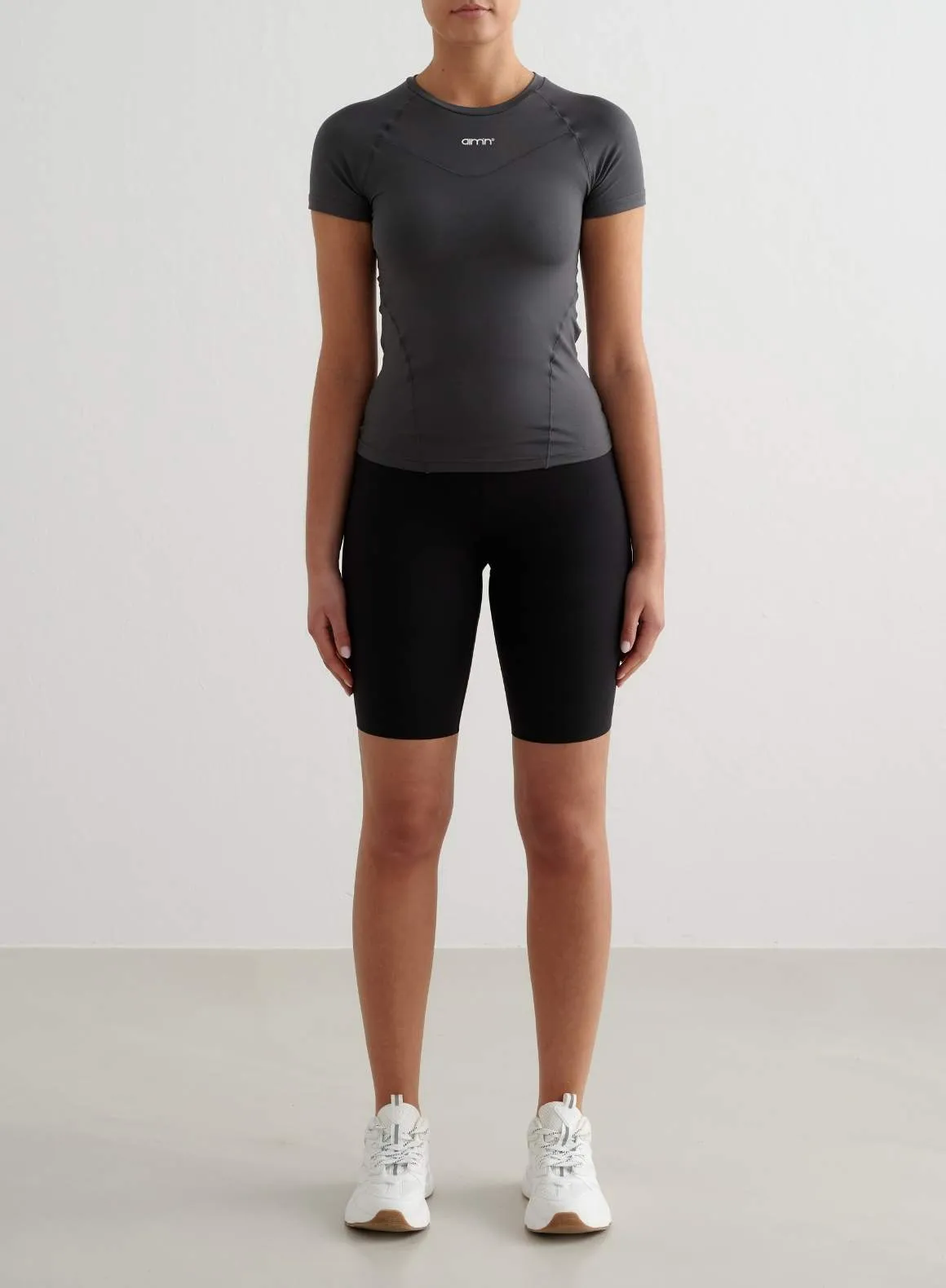 Shadow Grey Soft Basic Short Sleeve sold by Aimn product image thumbnail 3