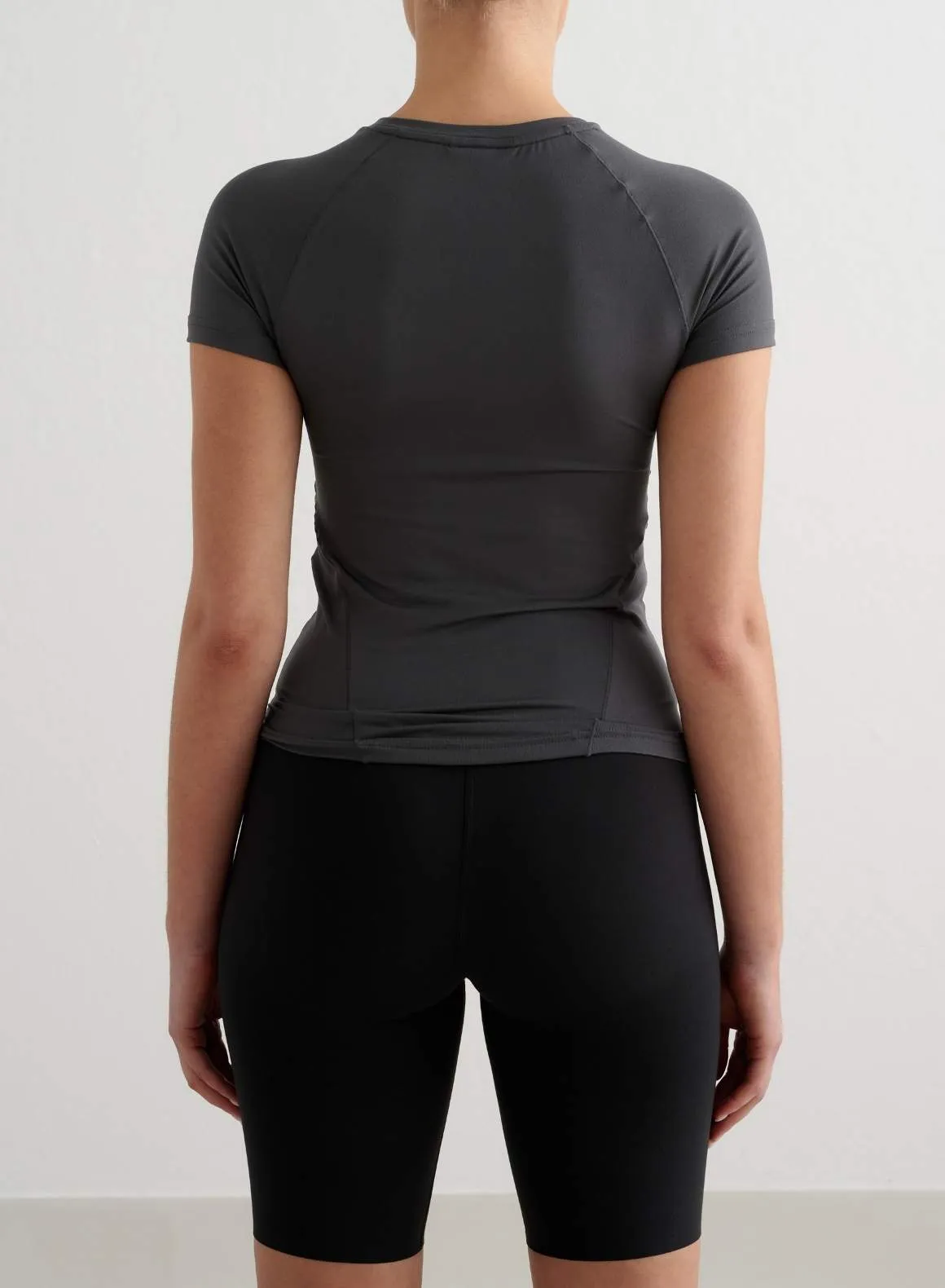 Shadow Grey Soft Basic Short Sleeve sold by Aimn product image thumbnail 2