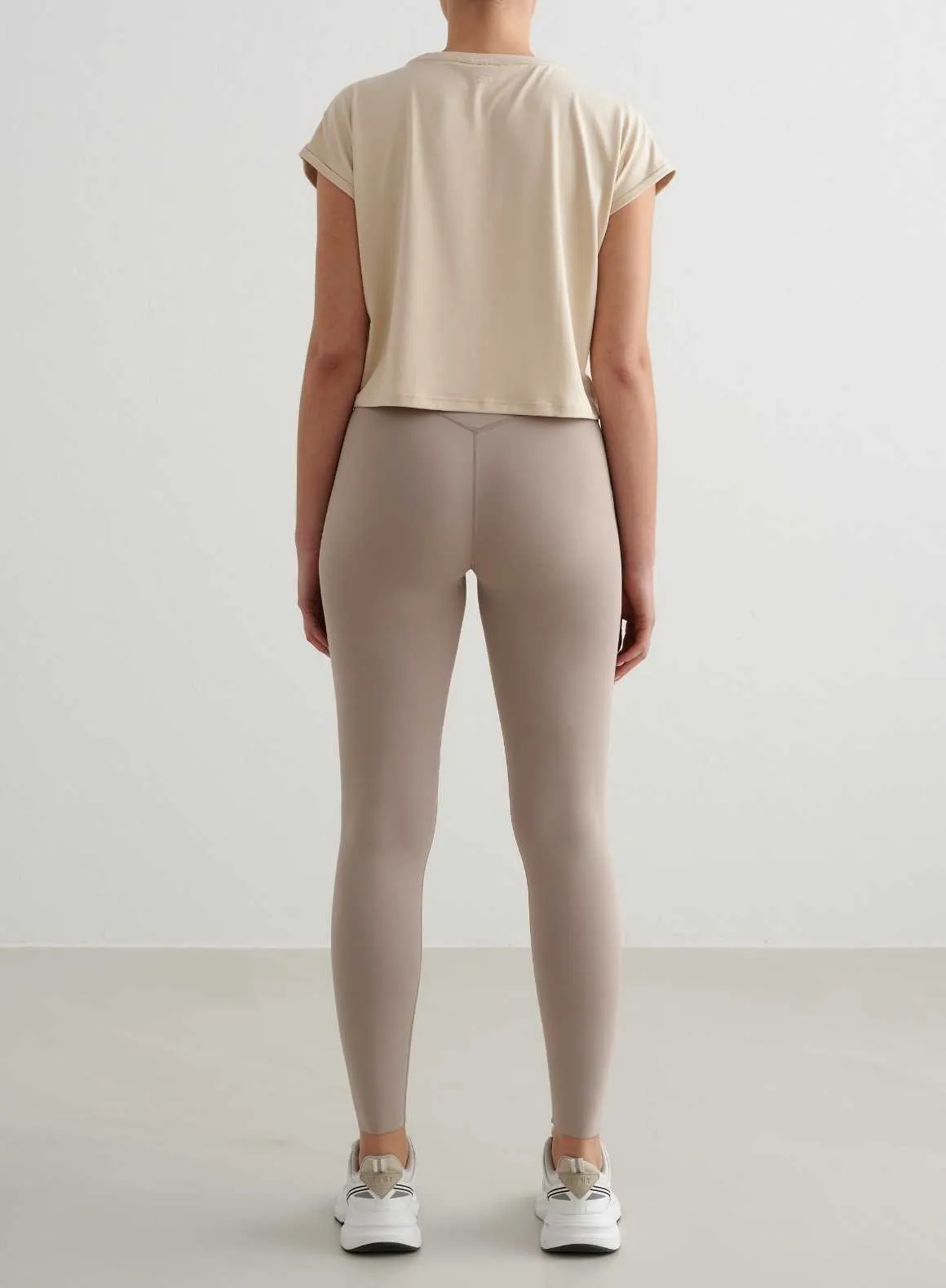 Café Au Lait Soft Basic Roll Sleeve Top sold by Aimn product image thumbnail 4