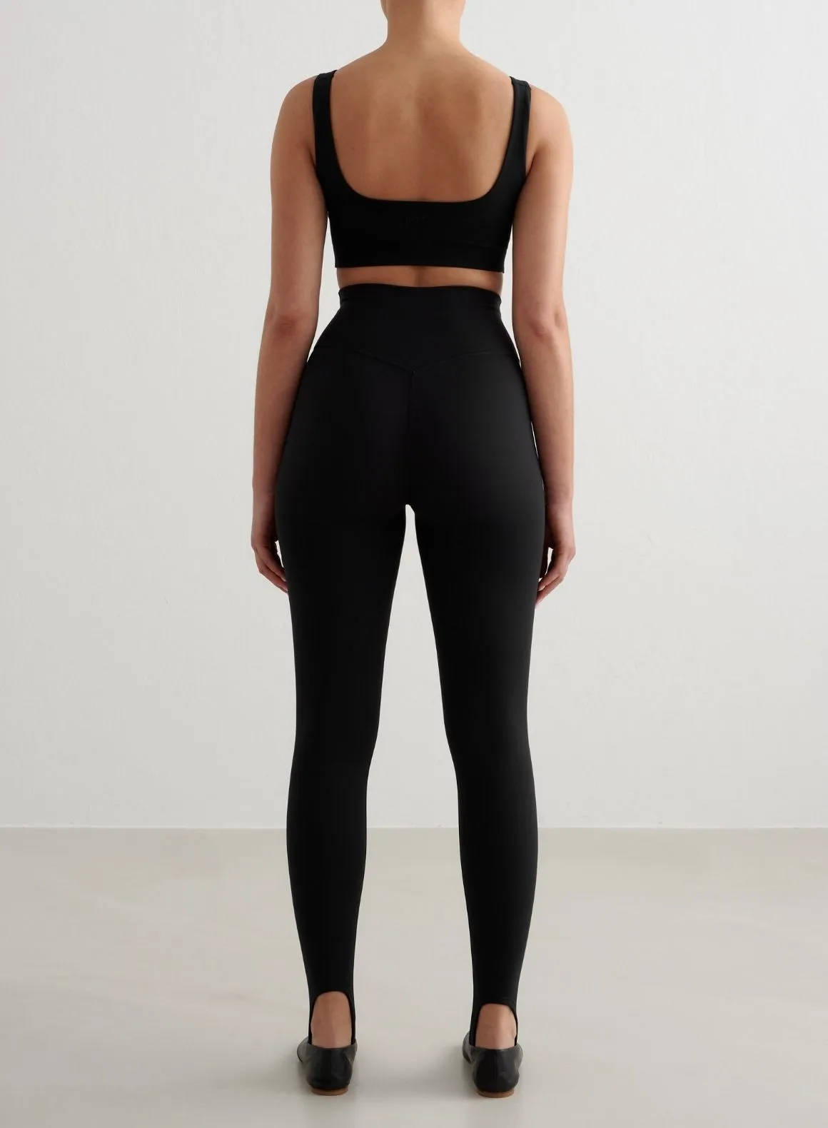 Black Sense Stirrup Tights sold by Aimn product image thumbnail 5