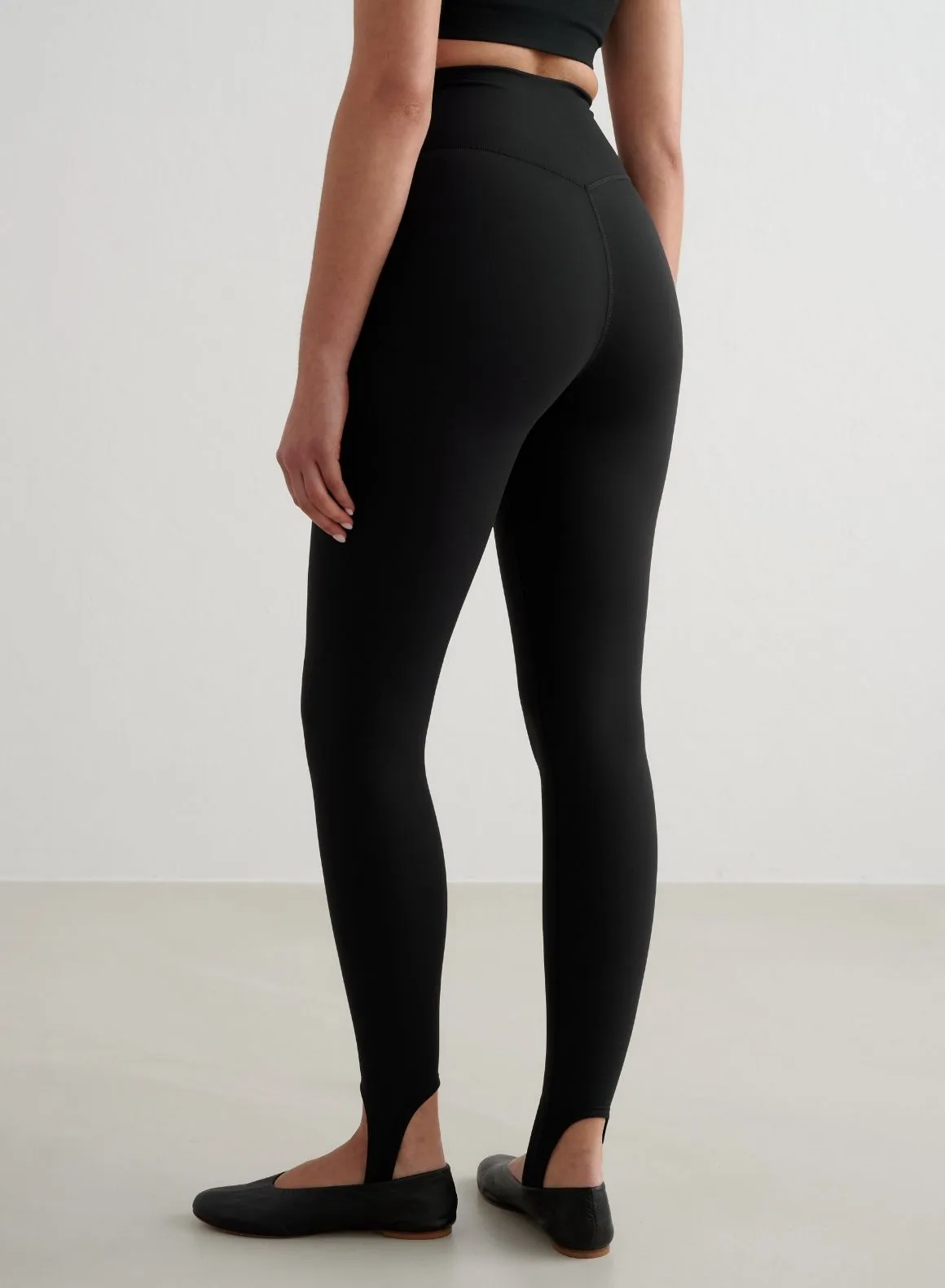 Black Sense Stirrup Tights sold by Aimn product image thumbnail 4
