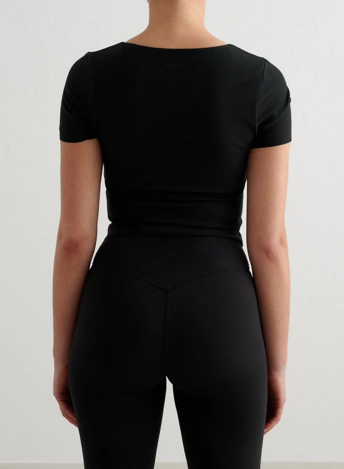 Black Sense Short Sleeve Bralette sold by Aimn product image thumbnail 2