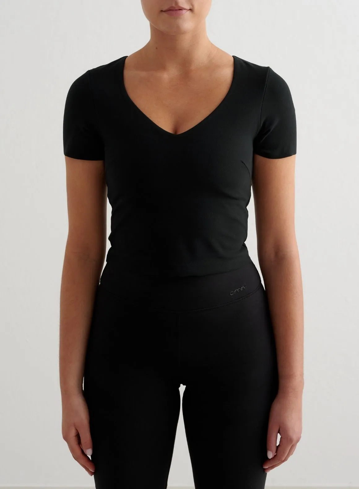 Black Sense Short Sleeve Bralette sold by Aimn