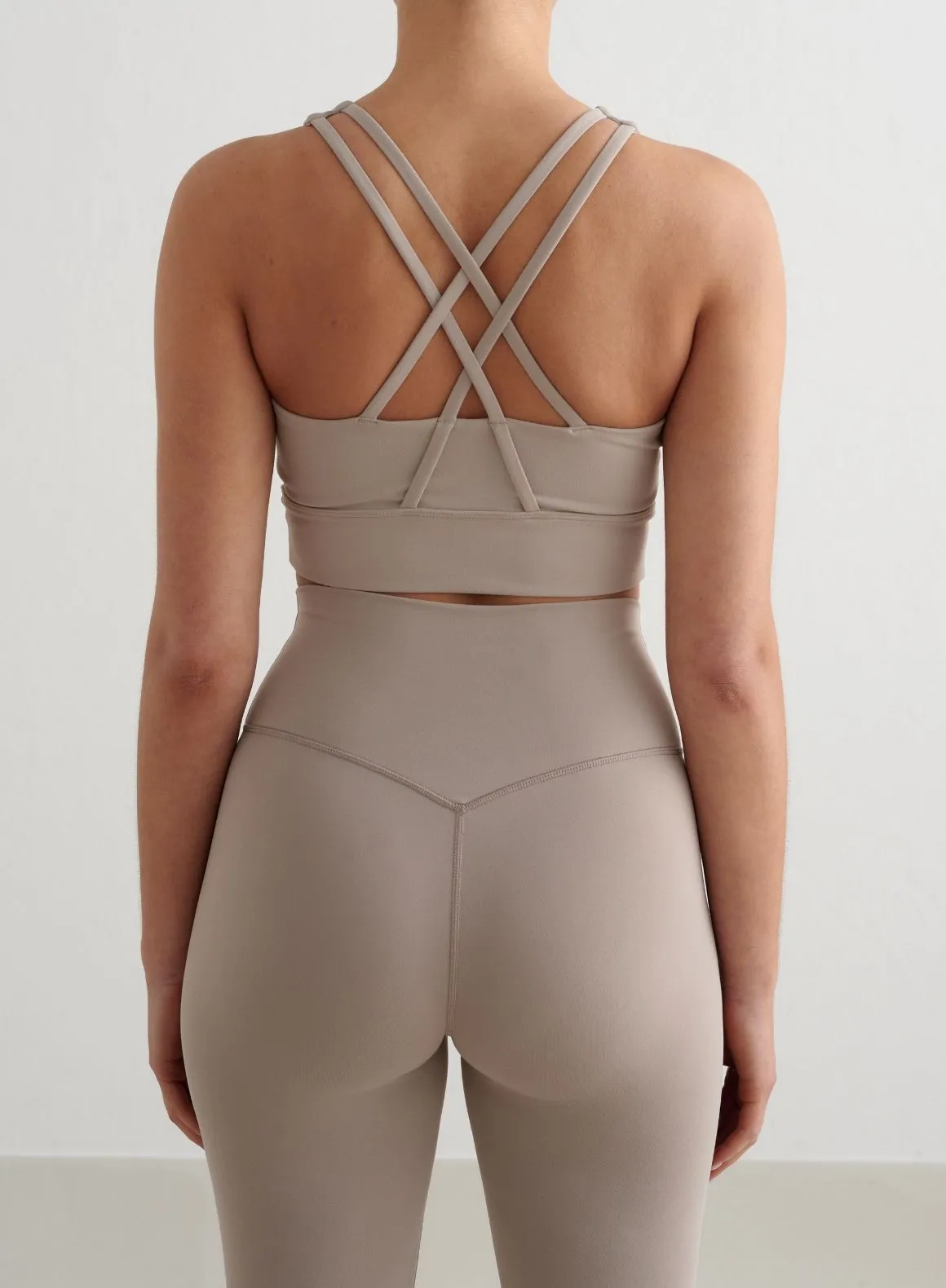 Dark Clay Sense Sports Bra sold by Aimn