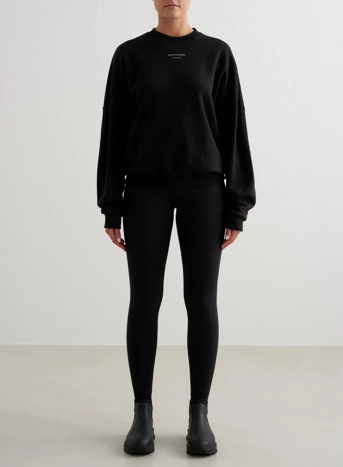 Black Apparel Terry Sweatshirt sold by Aimn product image thumbnail 3