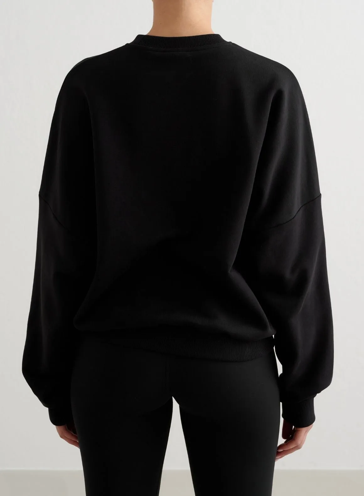 Black Apparel Terry Sweatshirt sold by Aimn product image thumbnail 2