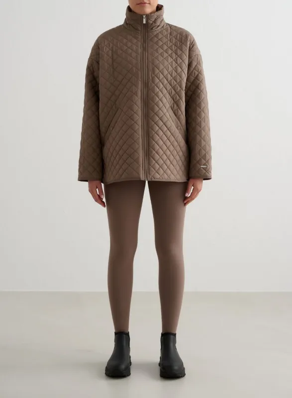 Nougat Oversized Quilted Jacket sold by Aimn