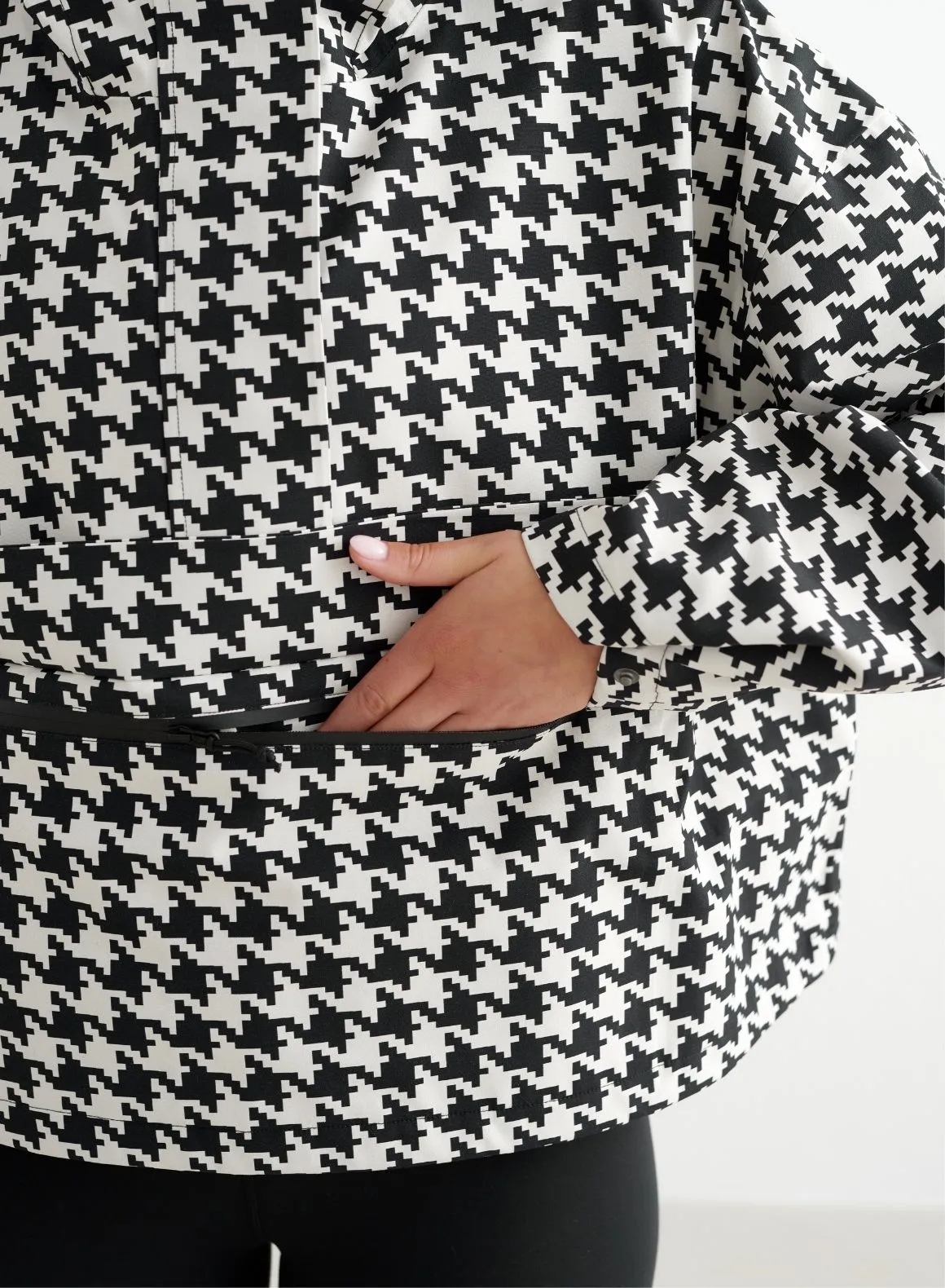 Pepita Cropped Waterproof Anorak sold by Aimn product image thumbnail 5