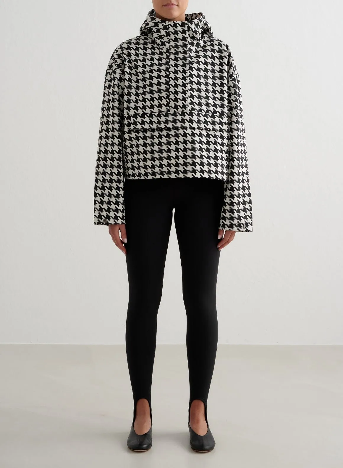 Pepita Cropped Waterproof Anorak sold by Aimn