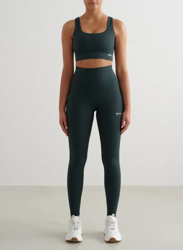 Deep Emerald Core Tights & Bra Set sold by Aimn