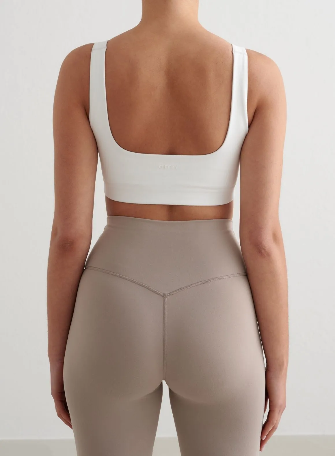 Dark Clay Sense Tights & White Bra Set sold by Aimn product image thumbnail 4