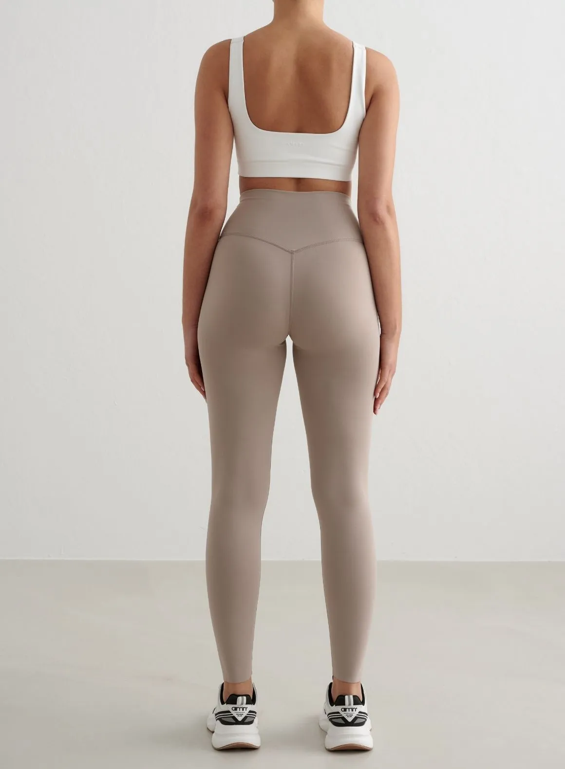 Dark Clay Sense Tights & White Bra Set sold by Aimn product image thumbnail 2