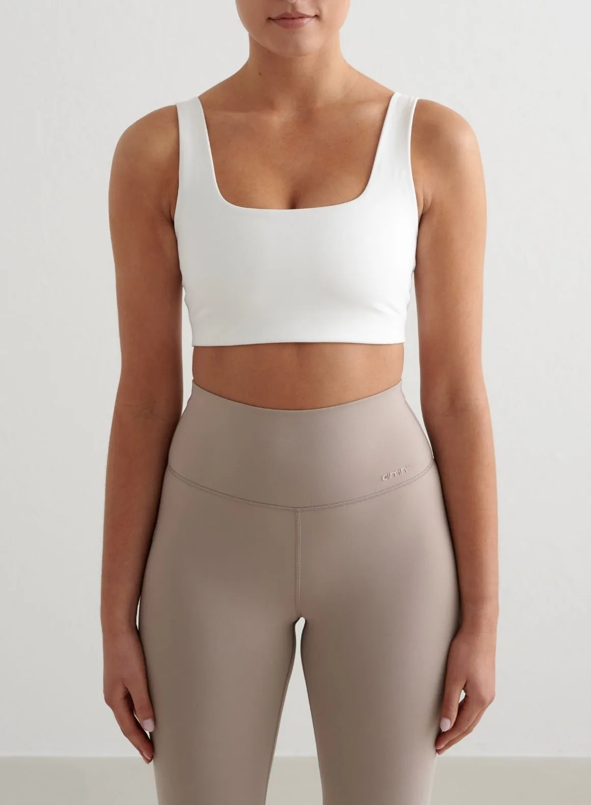 Dark Clay Sense Tights & White Bra Set sold by Aimn product image thumbnail 3