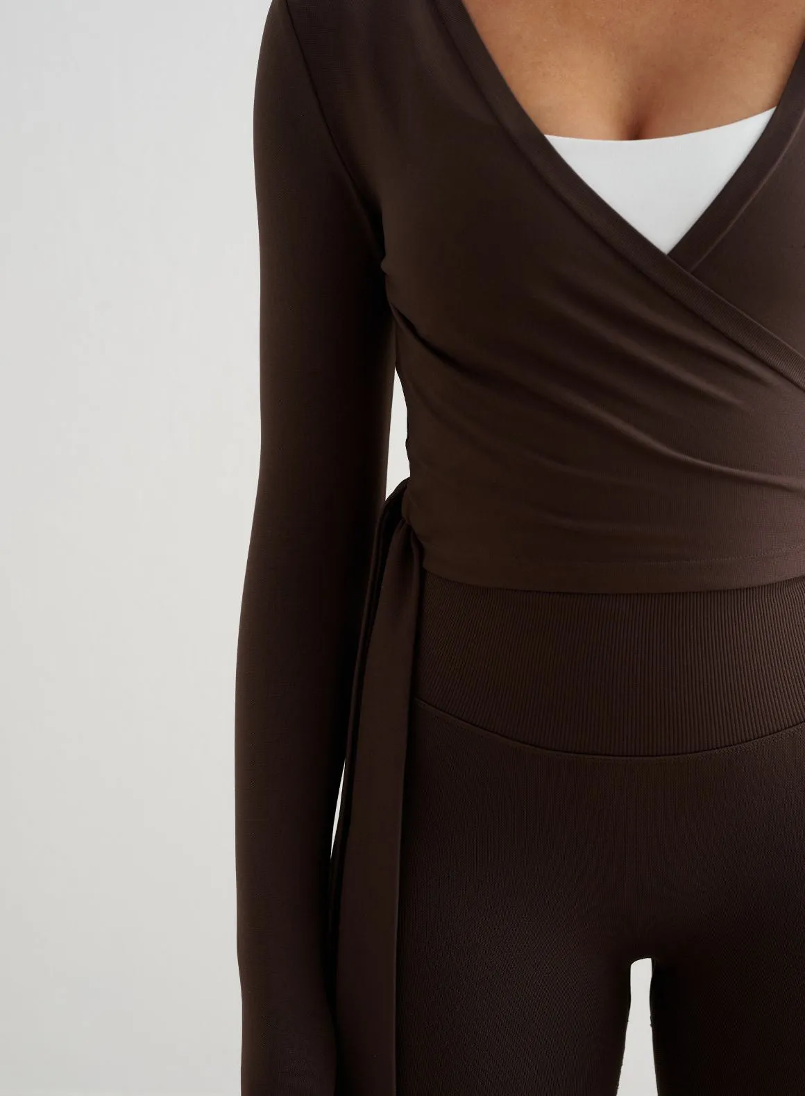 Chocolate Shape Seamless Wrap Long Sleeve sold by Aimn product image thumbnail 5