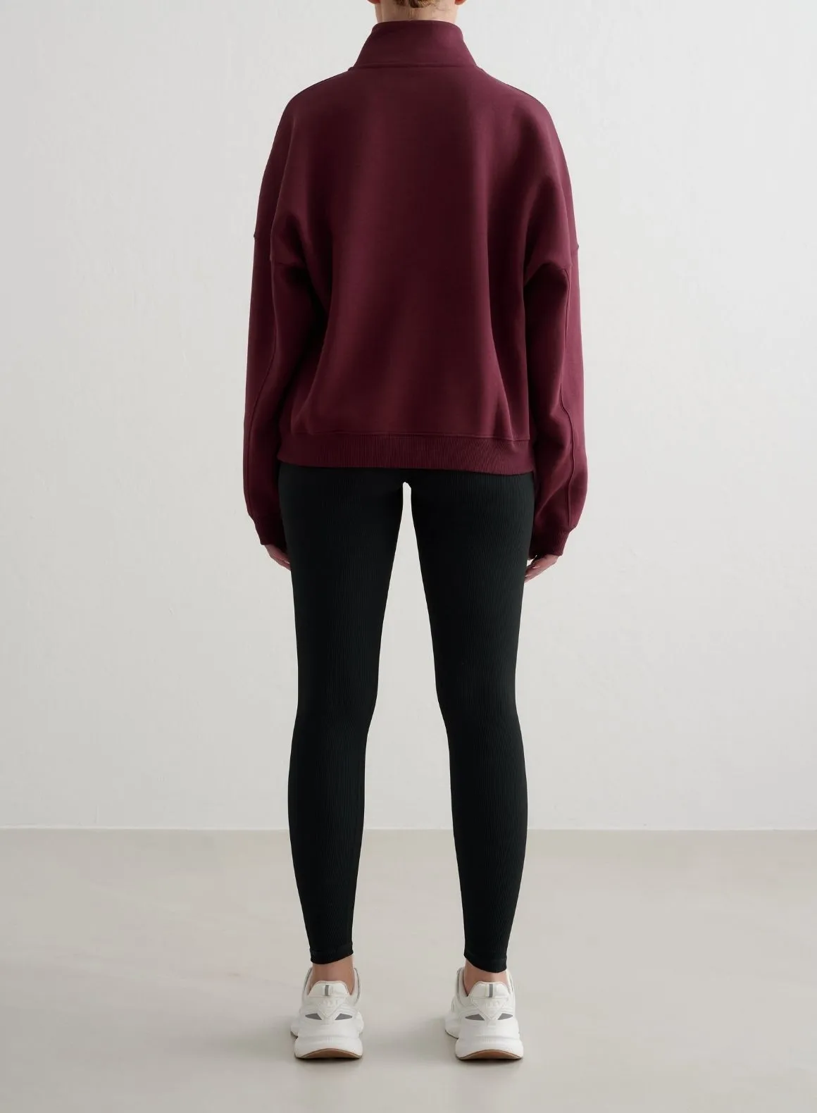 Cherry Varsity Sweat Half Zip sold by Aimn product image thumbnail 4