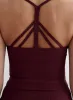 Cherry Ribbed Performance Bralette sold by Aimn