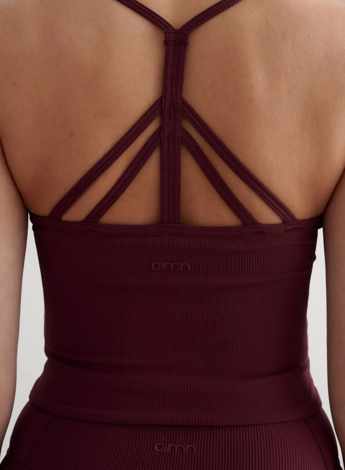 Cherry Ribbed Performance Bralette sold by Aimn product image thumbnail 5