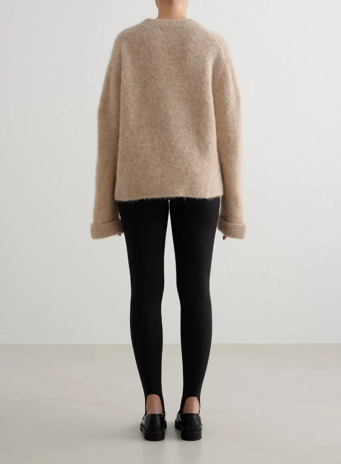 Dark Clay Alpaca Knit Sweater sold by Aimn product image thumbnail 4