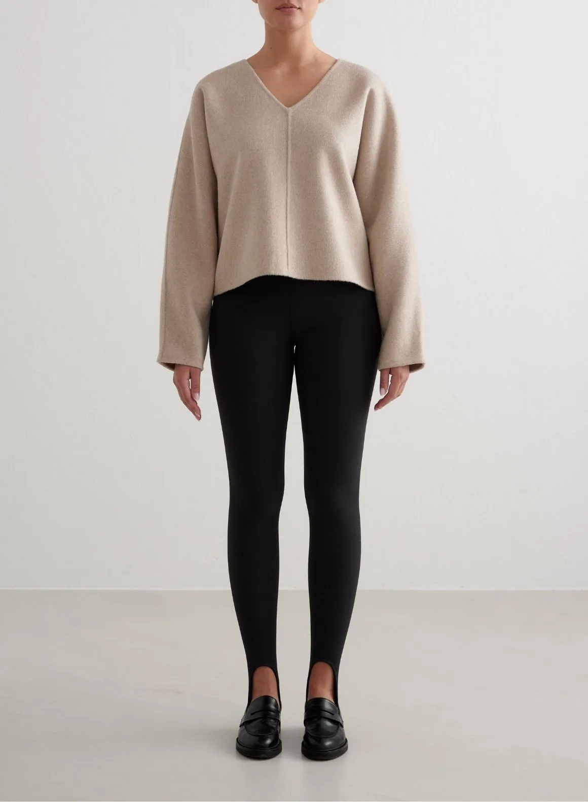 Dark Clay Wool Sweatshirt sold by Aimn product image thumbnail 3