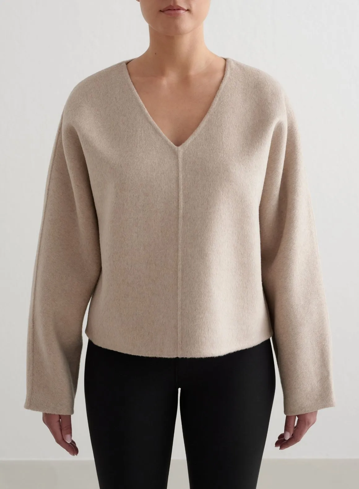 Dark Clay Wool Sweatshirt sold by Aimn