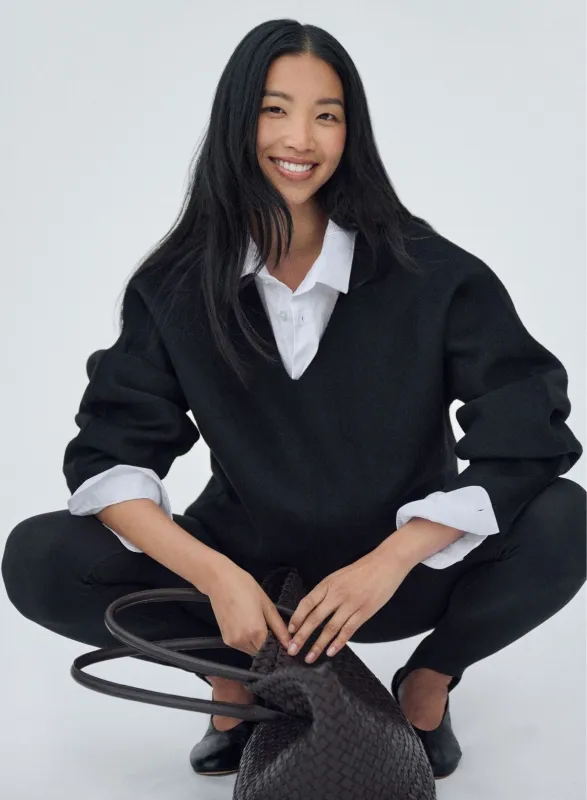 Black Wool Sweatshirt sold by Aimn