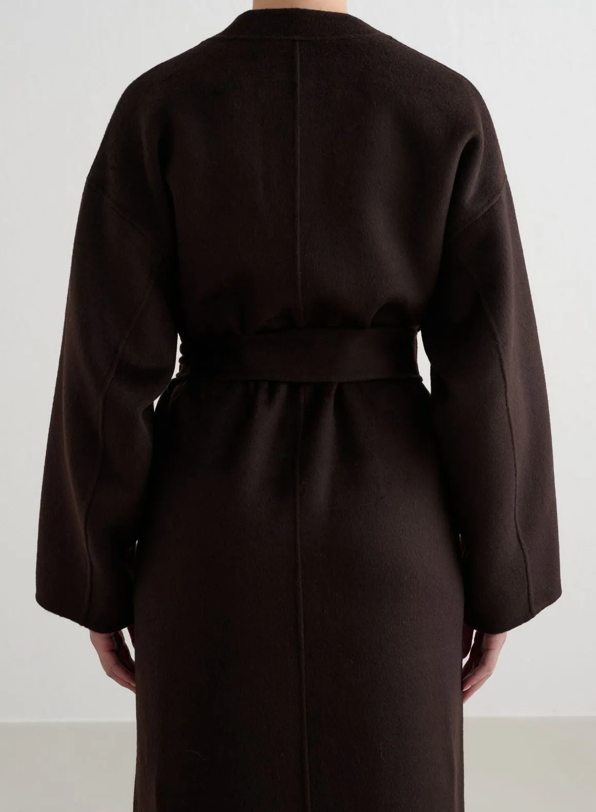 Chocolate Wool Coat sold by Aimn product image thumbnail 5