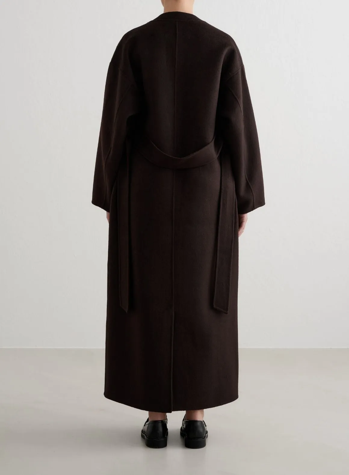 Chocolate Wool Coat sold by Aimn product image thumbnail 3