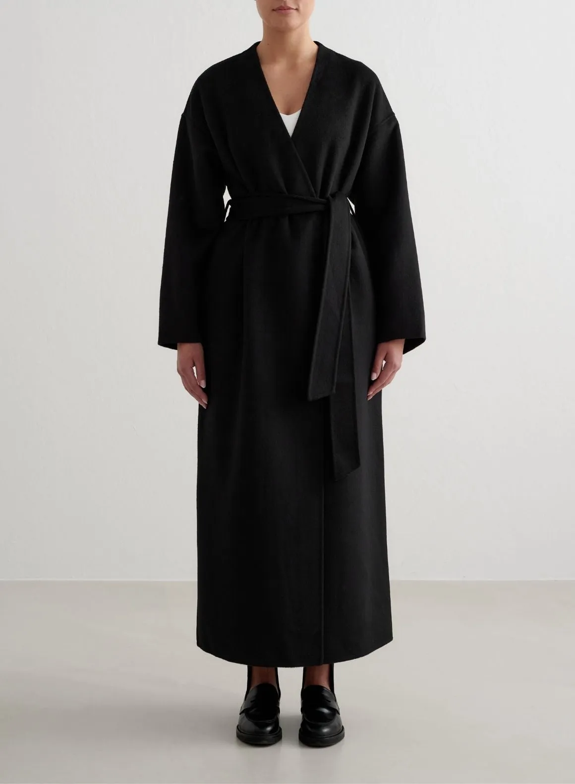 Black Wool Coat sold by Aimn product image thumbnail 2