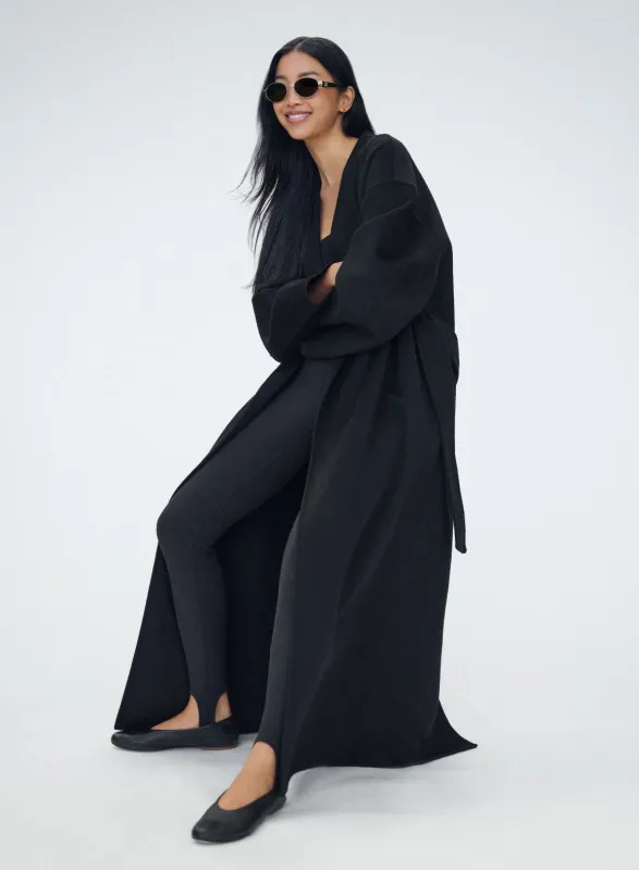 Black Wool Coat sold by Aimn