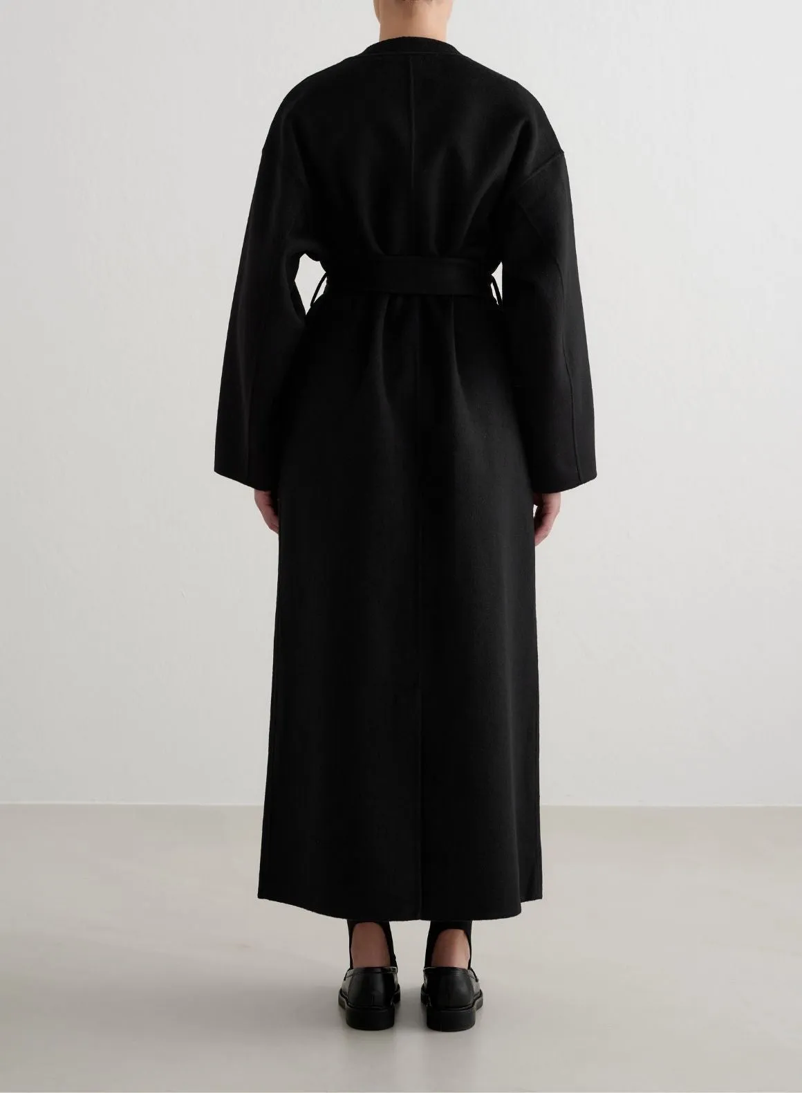 Black Wool Coat sold by Aimn product image thumbnail 3
