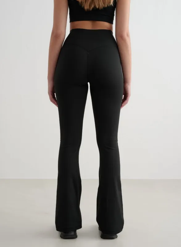 Black Warming Flare Petite Tights sold by Aimn