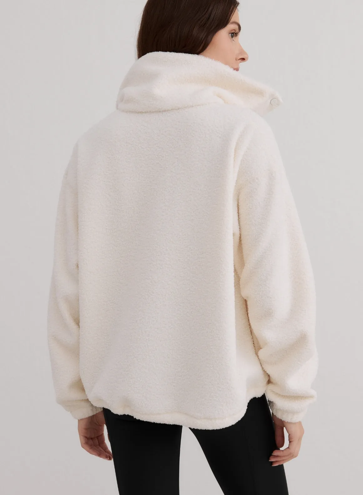 Off White Polar Fleece Long Sleeve sold by Aimn product image thumbnail 5