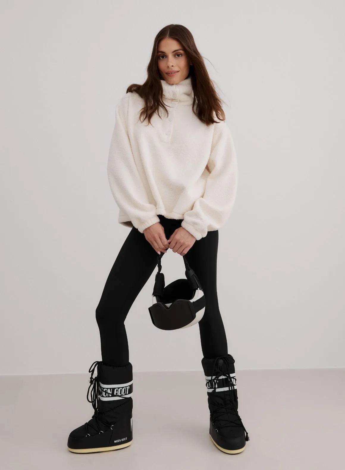 Off White Polar Fleece Long Sleeve sold by Aimn product image thumbnail 3